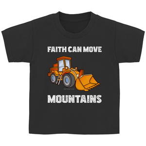 Kinder T-Shirt faith can move mountains matthew 17:20