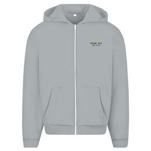 Oversize Zipper Hoodie third day luke 24:46