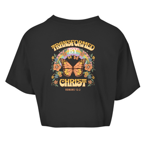 Damen Oversize Crop Top transformed by christ romans 12:2