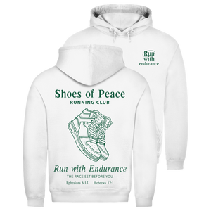 Herren Hoodie run with endurance hebrews 12:1
