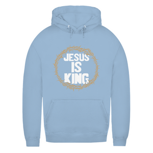 Damen Hoodie jesus is king dornenkrone