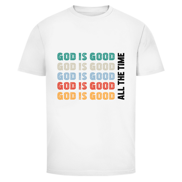 Herren T-Shirt god is good retro