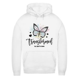 Damen Hoodie transformed by gods love