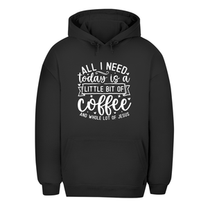 Unisex Oversize Hoodie little bit of coffee and whole lot of jesus