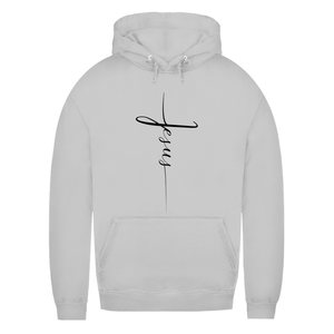 Damen Hoodie jesus kreuz