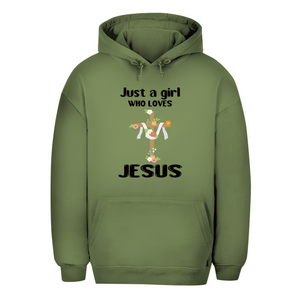 Unisex Oversize Hoodie just a girl who loves jesus
