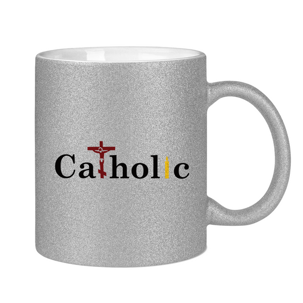 Glitzertasse catholic