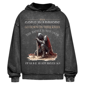 Oversize Washed Hoodie gods warriors