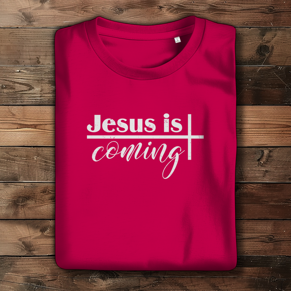 Damen Bio T-Shirt jesus is comig