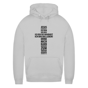 Damen Hoodie jesus: ich bin das leben johannes 14:6