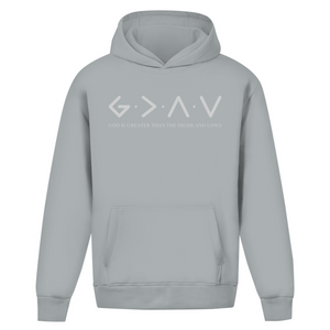 Oversize Hoodie Ohne Kordel god is greater than the highs and lows