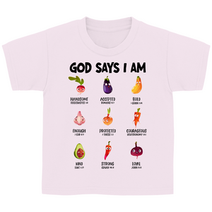 Kinder T-Shirt god says i am enough psalm 139:14