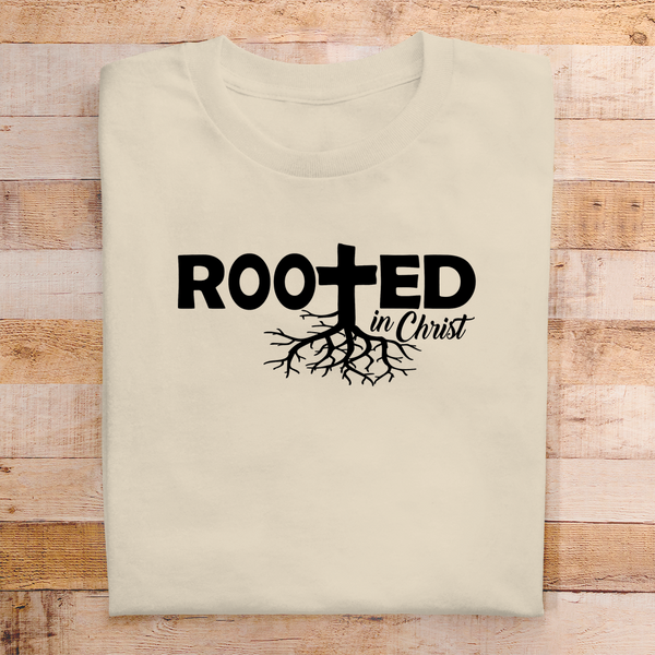 Herren T-Shirt rooted in christ