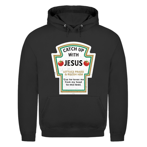 Herren Hoodie catch up with jesus