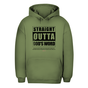 Unisex Oversize Hoodie straight outta gods word john 3:16