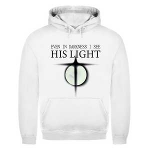 Herren Hoodie even in darkness i see his light