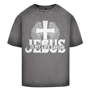 Oversize Washed T-Shirt jesus is my life savior