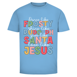 Herren T-Shirt give like santa love like jesus