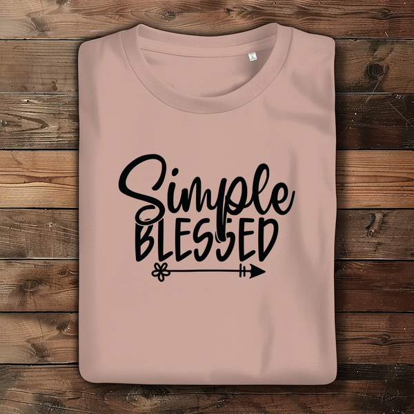 Damen Bio T-Shirt simple blessed