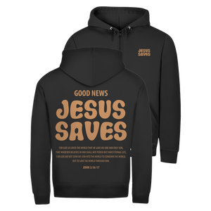 Zipper Hoodie jesus saves john 3:16-17