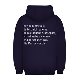 Unisex Oversize Hoodie hey du hinter mir