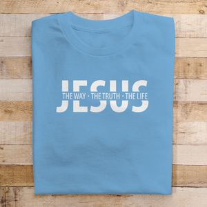 Herren T-Shirt jesus the way the truth the life