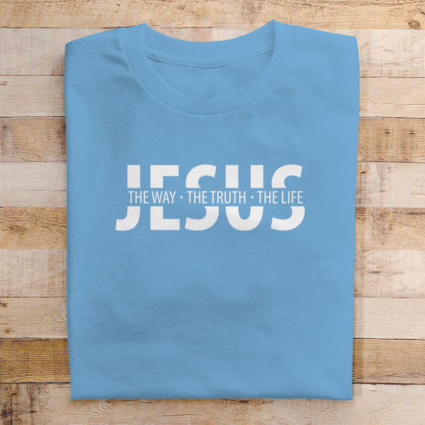 Herren T-Shirt jesus the way the truth the life