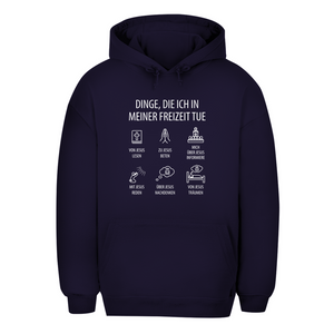 Unisex Oversize Hoodie dinge die ich in meiner freizeit tue