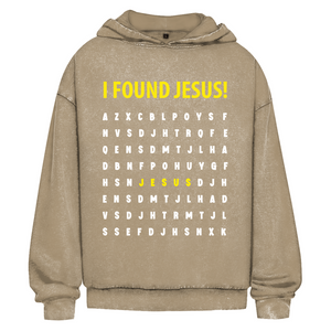 Oversize Washed Hoodie i found jesus