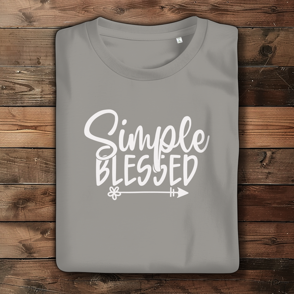 Damen Bio T-Shirt simple blessed