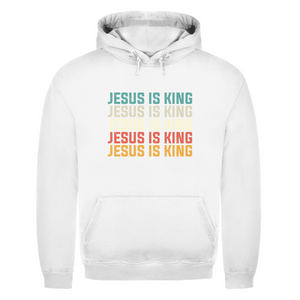 Herren Hoodie jesus is king vintage