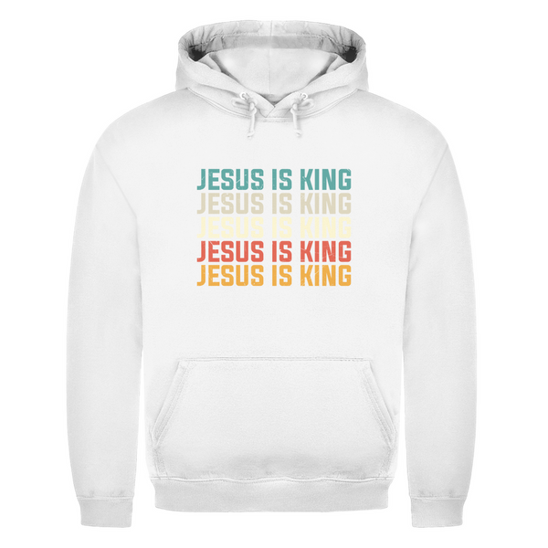 Herren Hoodie jesus is king vintage