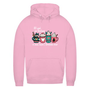 Damen Hoodie all i want for christmas is jesus coffee