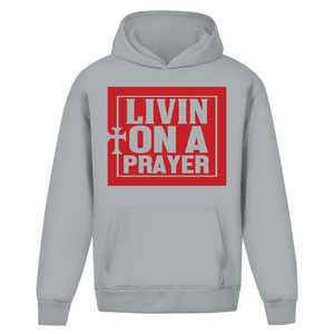 Oversize Hoodie Ohne Kordel livin on a prayer