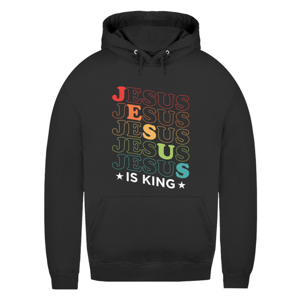 Damen Hoodie jesus is king retro