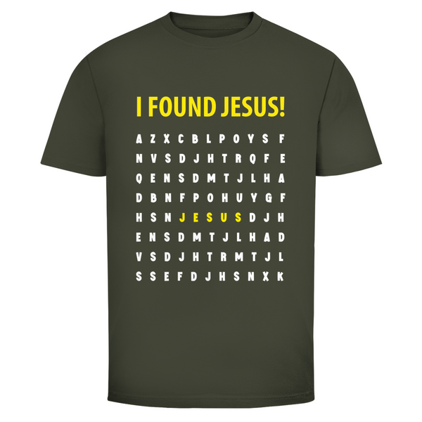 Herren T-Shirt i found jesus