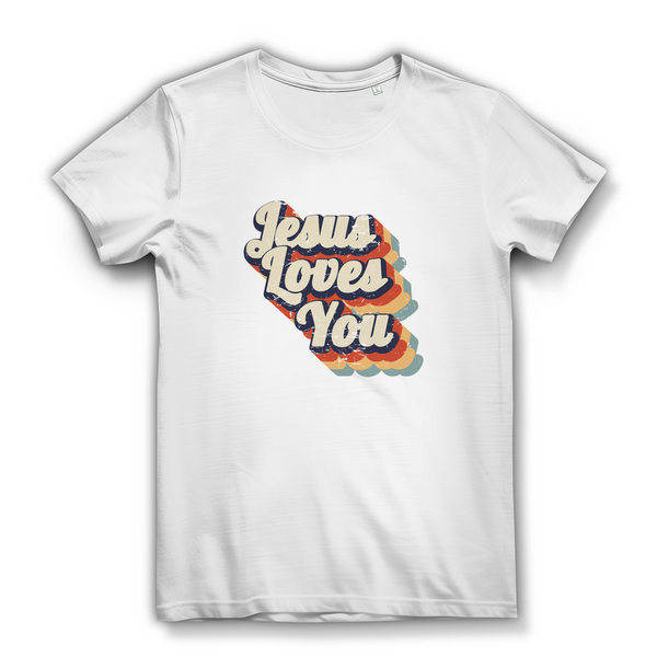 Damen Bio T-Shirt jesus loves you