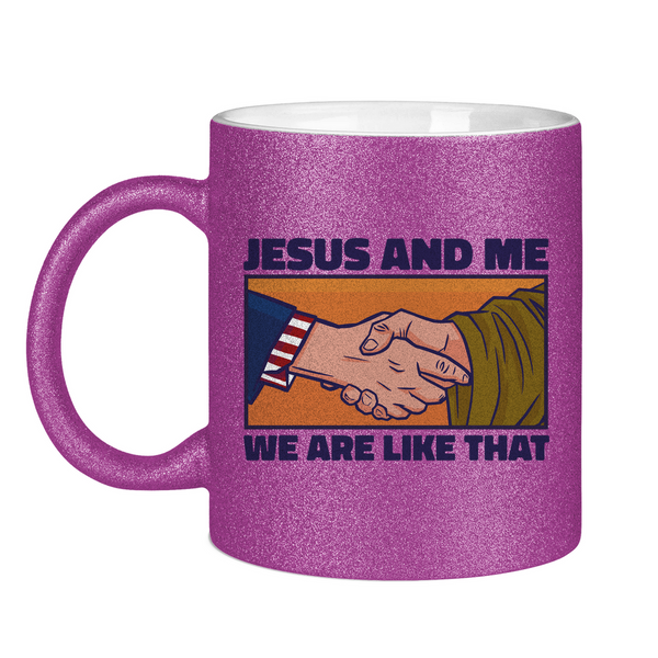 Glitzertasse jesus and me