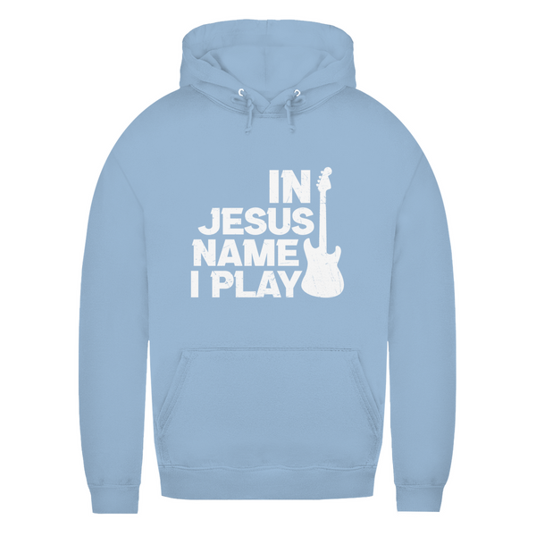 Damen Hoodie in jesus name i play guitarist