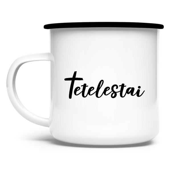 Emaille Tasse tetelestai