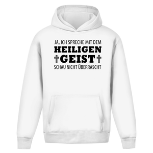 Oversize Hoodie Ohne Kordel ich spreche mit dem heiligen geist