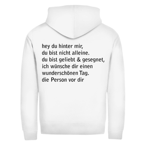 Zipper Hoodie hey du hinter mir