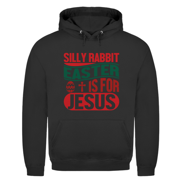 Herren Hoodie silly rabbit easter is for jesus