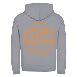 Zipper Hoodie jesus saves john 3:16-17