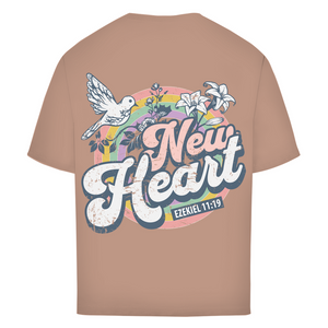 Oversize T-Shirt new heart ezekiel 11:19
