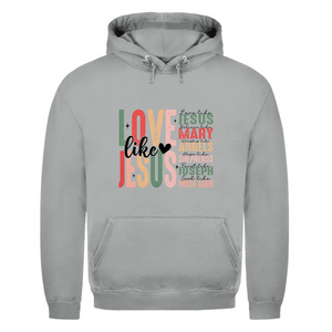 Herren Hoodie love like jesus