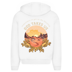 Oversize Zipper Hoodie god take us through the desert