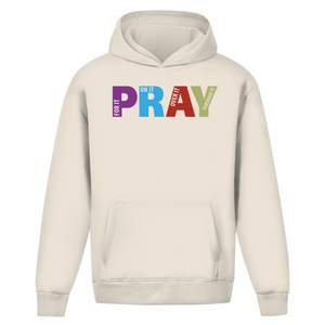 Oversize Hoodie Ohne Kordel pray on it