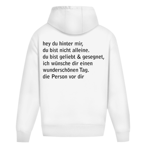 Oversize Hoodie Ohne Kordel hey du hinter mir