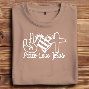 Oversize T-Shirt peace love jesus